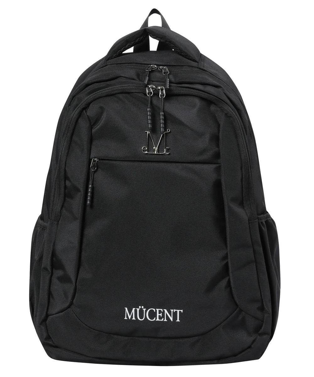 MUCENT(ムセント)/大容量 A4サイズ対応 リュック メタル ロゴ バック