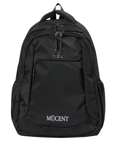 MUCENT(ムセント)/大容量 A4サイズ対応 リュック メタル ロゴ バックパック/MIKEY METAL LOGO BACK PACK | AT1253045 | ブラック
