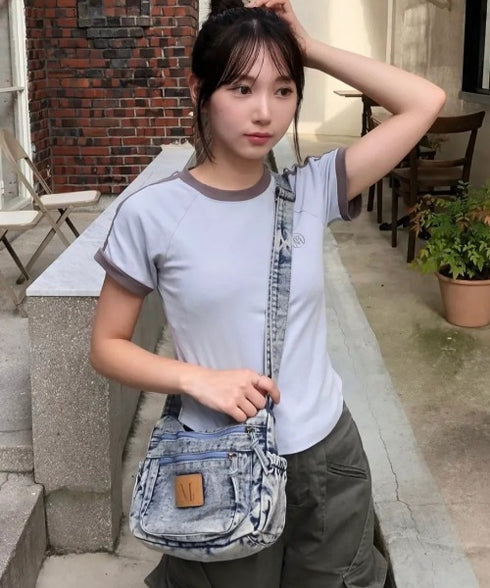 MUCENT(ムセント)/ウォッシング デニム クロス ショルダーバッグ/STONE WASHING DENIM CROSS BAG | AT1253046 | その他1