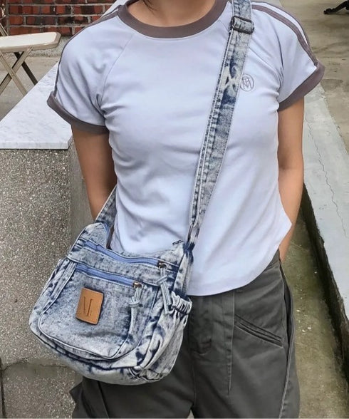 MUCENT(ムセント)/ウォッシング デニム クロス ショルダーバッグ/STONE WASHING DENIM CROSS BAG | AT1253046 | その他1