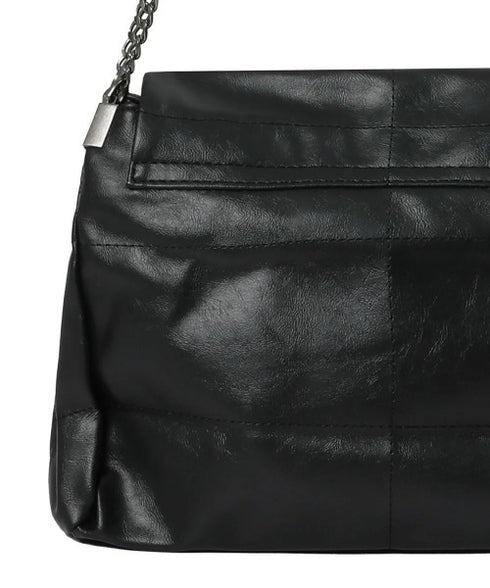 MUCENT(ムセント)/チェーン ショルダーバッグ/INFINITY LEATHER CHAIN SHOULDER BAG | AT1253049 | ブラック