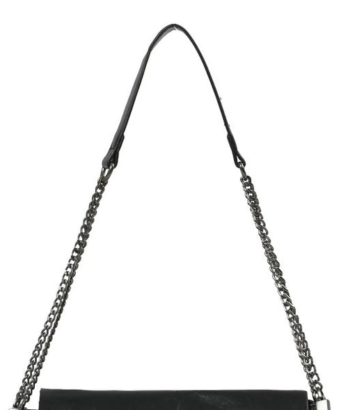 MUCENT(ムセント)/チェーン ショルダーバッグ/INFINITY LEATHER CHAIN SHOULDER BAG | AT1253049 | ブラック