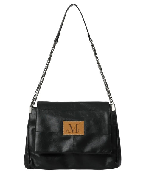 MUCENT(ムセント)/チェーン ショルダーバッグ/INFINITY LEATHER CHAIN SHOULDER BAG | AT1253049 | ブラック