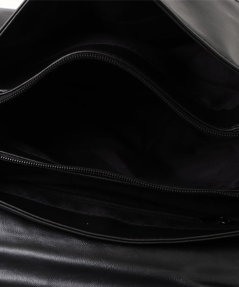 MUCENT(ムセント)/チェーン ショルダーバッグ/INFINITY LEATHER CHAIN SHOULDER BAG | AT1253049 | ブラック