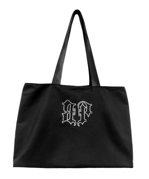 BLACK PURPLE(ブラックパープル)/大容量 クリスタル ショルダー トートバッグ/BP Crystal DoubleSide Bag | AT1253051 | ブラック