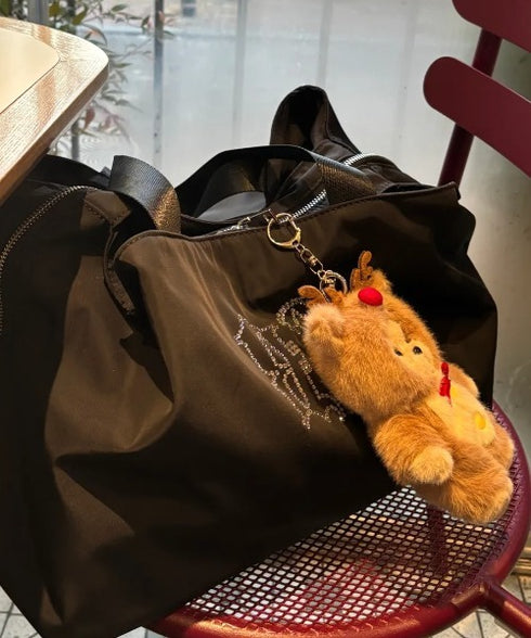 BLACK PURPLE(ブラックパープル)/大容量 クリスタル ショルダー トートバッグ/BP Crystal DoubleSide Bag | AT1253051 | ブラック