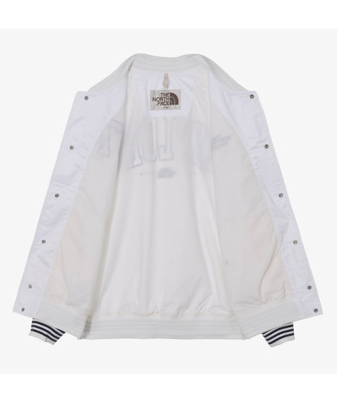 THE NORTH FACE(ザ・ノースフェイス)/ロゴ刺繍 ワッペン スタジャン ジャケット/SPORTY BOMBER JACKET | IM2253061 | オフホワイト