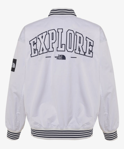THE NORTH FACE(ザ・ノースフェイス)/ロゴ刺繍 ワッペン スタジャン ジャケット/SPORTY BOMBER JACKET | IM2253061 | オフホワイト