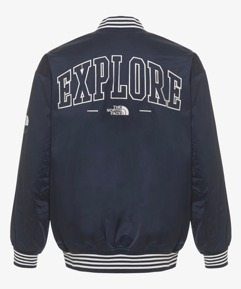THE NORTH FACE(ザ・ノースフェイス)/ロゴ刺繍 ワッペン スタジャン ジャケット/SPORTY BOMBER JACKET | IM2253061 | ネイビー