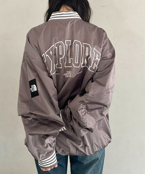 THE NORTH FACE(ザ・ノースフェイス)/ロゴ刺繍 ワッペン スタジャン ジャケット/SPORTY BOMBER JACKET | IM2253061 | ブラウン