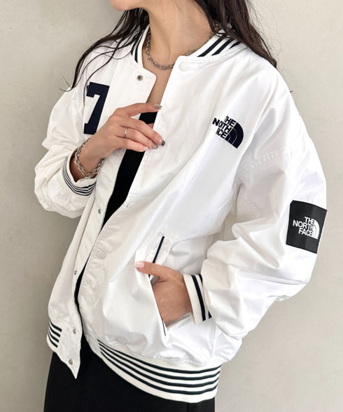 THE NORTH FACE(ザ・ノースフェイス)/ロゴ刺繍 ワッペン スタジャン ジャケット/SPORTY BOMBER JACKET | IM2253061 | オフホワイト