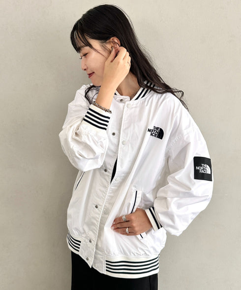 THE NORTH FACE(ザ・ノースフェイス)/ロゴ刺繍 ワッペン スタジャン ジャケット/SPORTY BOMBER JACKET | IM2253061 | オフホワイト