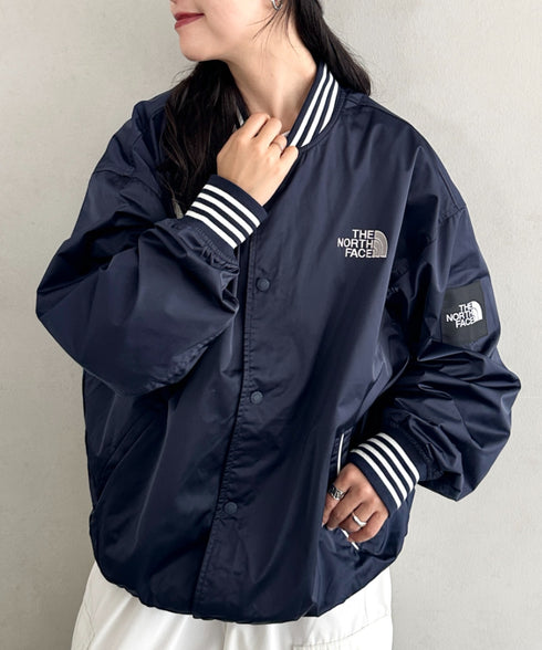 THE NORTH FACE(ザ・ノースフェイス)/ロゴ刺繍 ワッペン スタジャン ジャケット/SPORTY BOMBER JACKET | IM2253061 | ネイビー