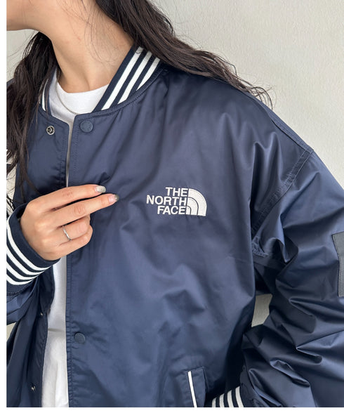 THE NORTH FACE(ザ・ノースフェイス)/ロゴ刺繍 ワッペン スタジャン ジャケット/SPORTY BOMBER JACKET | IM2253061 | ネイビー