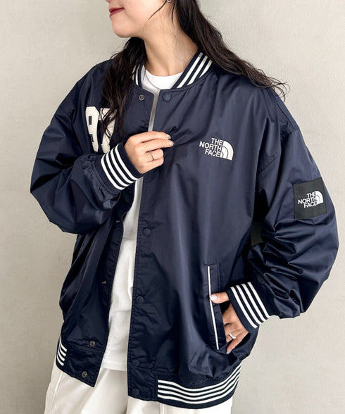 THE NORTH FACE(ザ・ノースフェイス)/ロゴ刺繍 ワッペン スタジャン ジャケット/SPORTY BOMBER JACKET | IM2253061 | ネイビー