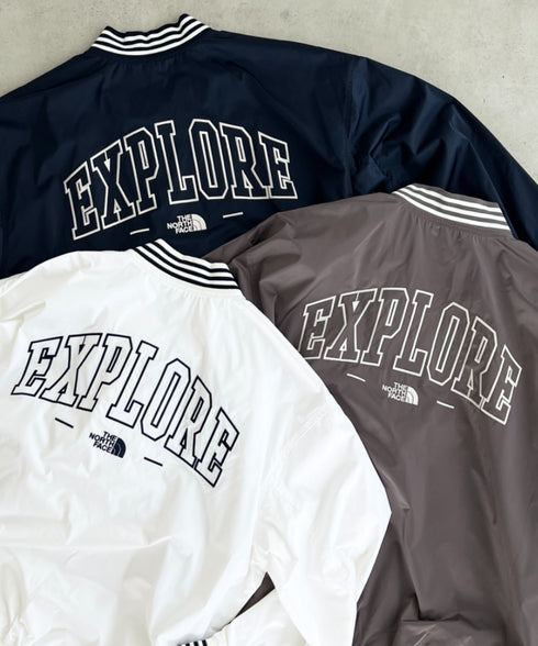 THE NORTH FACE(ザ・ノースフェイス)/ロゴ刺繍 ワッペン スタジャン ジャケット/SPORTY BOMBER JACKET | IM2253061 | ネイビー