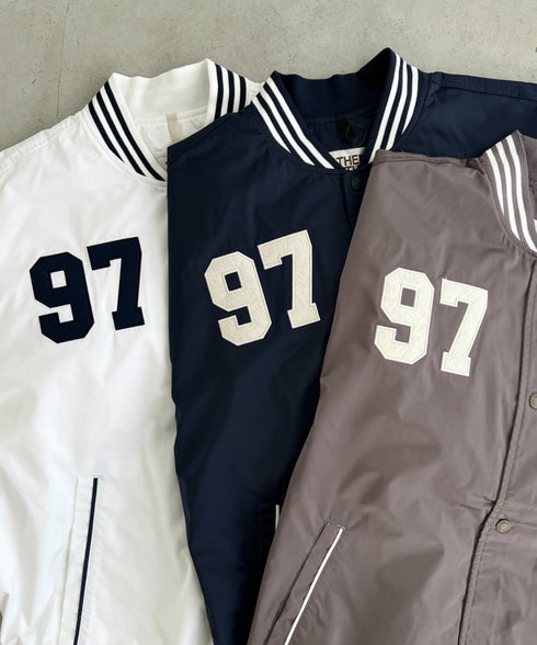 THE NORTH FACE(ザ・ノースフェイス)/ロゴ刺繍 ワッペン スタジャン ジャケット/SPORTY BOMBER JACKET | IM2253061 | ネイビー