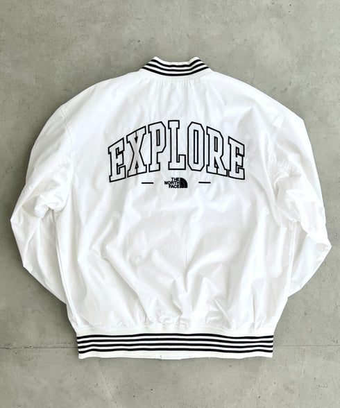 THE NORTH FACE(ザ・ノースフェイス)/ロゴ刺繍 ワッペン スタジャン ジャケット/SPORTY BOMBER JACKET | IM2253061 | オフホワイト