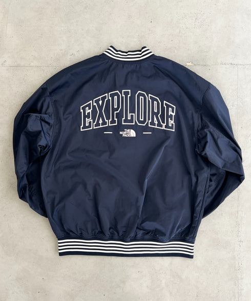 THE NORTH FACE(ザ・ノースフェイス)/ロゴ刺繍 ワッペン スタジャン ジャケット/SPORTY BOMBER JACKET | IM2253061 | ネイビー