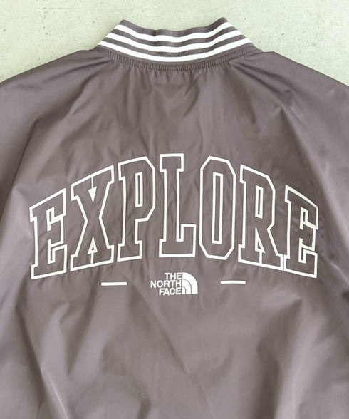 THE NORTH FACE(ザ・ノースフェイス)/ロゴ刺繍 ワッペン スタジャン ジャケット/SPORTY BOMBER JACKET | IM2253061 | ブラウン