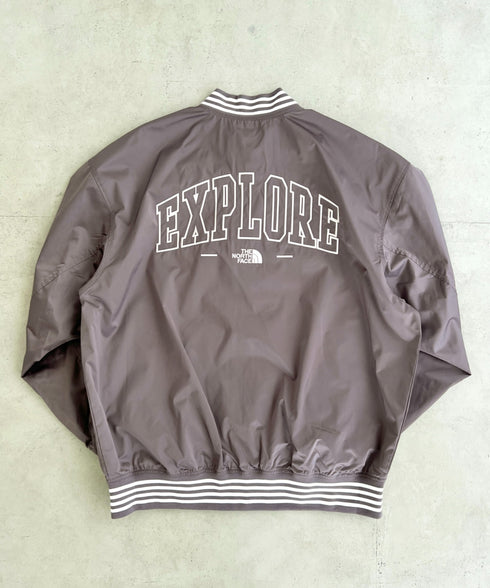 THE NORTH FACE(ザ・ノースフェイス)/ロゴ刺繍 ワッペン スタジャン ジャケット/SPORTY BOMBER JACKET | IM2253061 | ブラウン