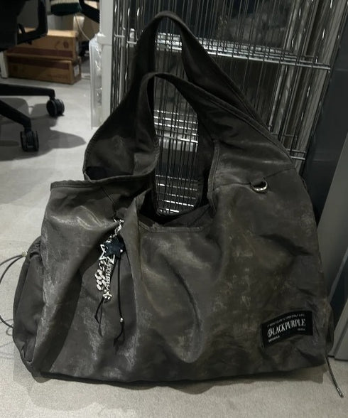 BLACK PURPLE(ブラックパープル)/大容量 マーメイド ショルダー トートバッグ/Mermaid Vicky Bag | AT1253053 | チャコールグレー