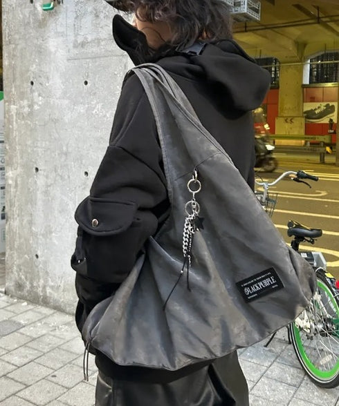 BLACK PURPLE(ブラックパープル)/大容量 マーメイド ショルダー トートバッグ/Mermaid Vicky Bag | AT1253053 | チャコールグレー