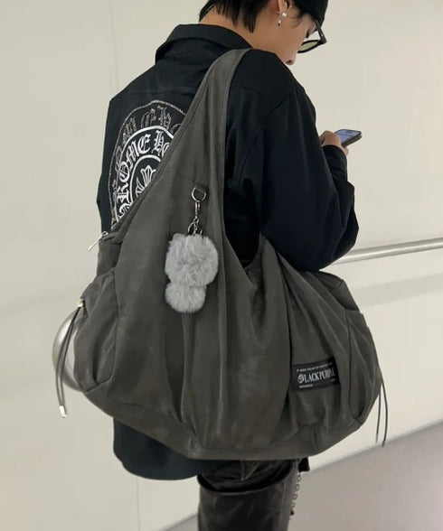 BLACK PURPLE(ブラックパープル)/大容量 マーメイド ショルダー トートバッグ/Mermaid Vicky Bag | AT1253053 | チャコールグレー