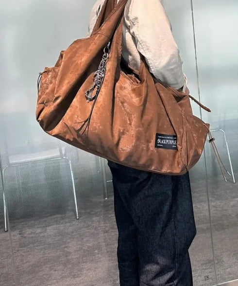 BLACK PURPLE(ブラックパープル)/大容量 マーメイド ショルダー トートバッグ/Mermaid Vicky Bag | AT1253053 | ブラウン