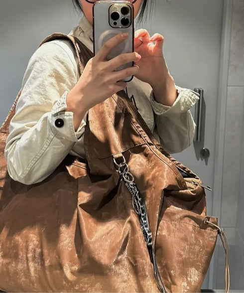 BLACK PURPLE(ブラックパープル)/大容量 マーメイド ショルダー トートバッグ/Mermaid Vicky Bag | AT1253053 | ブラウン