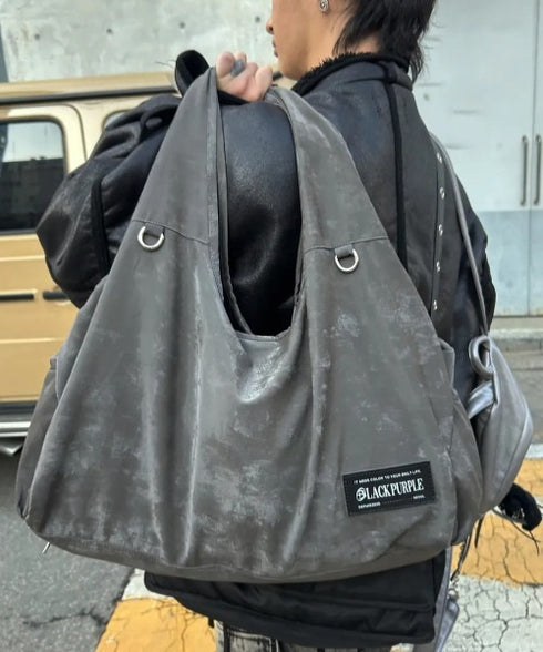 BLACK PURPLE(ブラックパープル)/大容量 マーメイド ショルダー トートバッグ/Mermaid Vicky Bag | AT1253053 | チャコールグレー