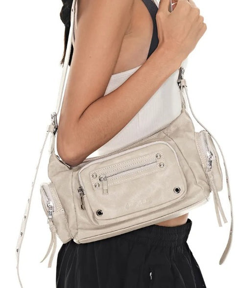 BLACK PURPLE(ブラックパープル)/3WAY 軽量 ショルダー トート クロスバッグ/Marco Bag | AT1253055 | ベージュ