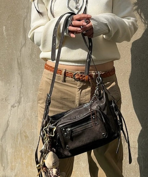 BLACK PURPLE(ブラックパープル)/3WAY 軽量 ショルダー トート クロスバッグ/Marco Bag | AT1253055 | ブラウン