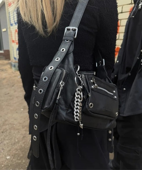 BLACK PURPLE(ブラックパープル)/3WAY 軽量 ショルダー トート クロスバッグ/Marco Bag | AT1253055 | ブラック