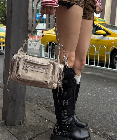 BLACK PURPLE(ブラックパープル)/3WAY 軽量 ショルダー トート クロスバッグ/Marco Bag | AT1253055 | ベージュ