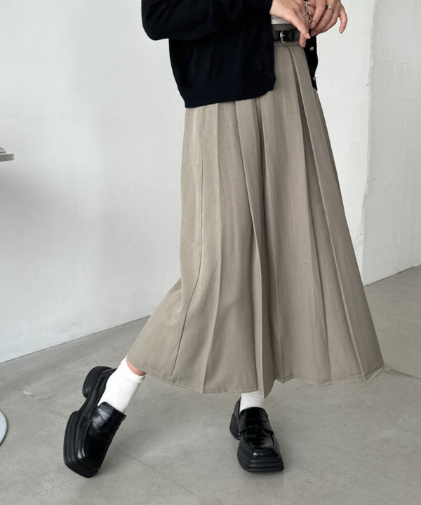 プリーツミディスカート | CL2253018 | ベージュ