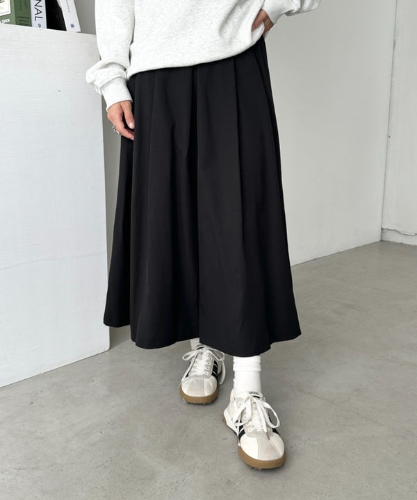 プリーツミディスカート | CL2253018 | ブラック
