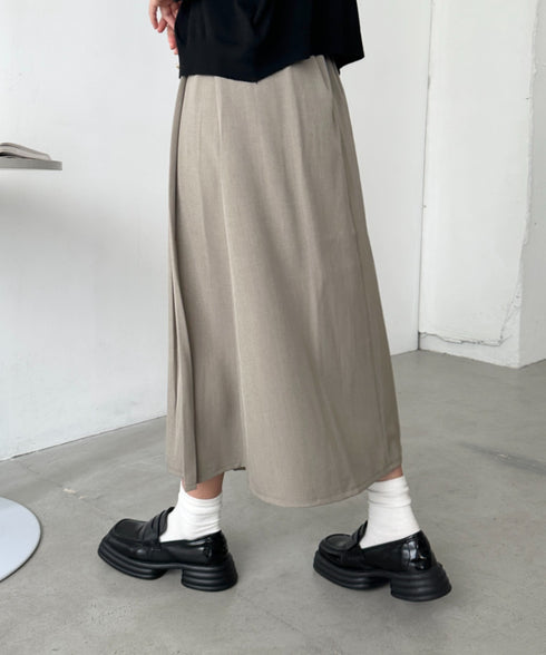 プリーツミディスカート | CL2253018 | ベージュ