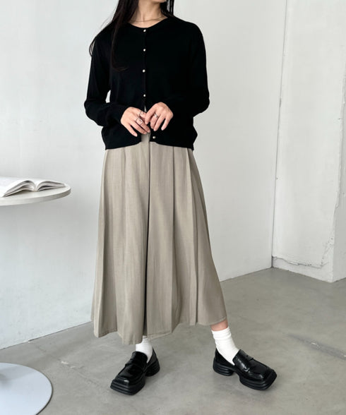 プリーツミディスカート | CL2253018 | ベージュ