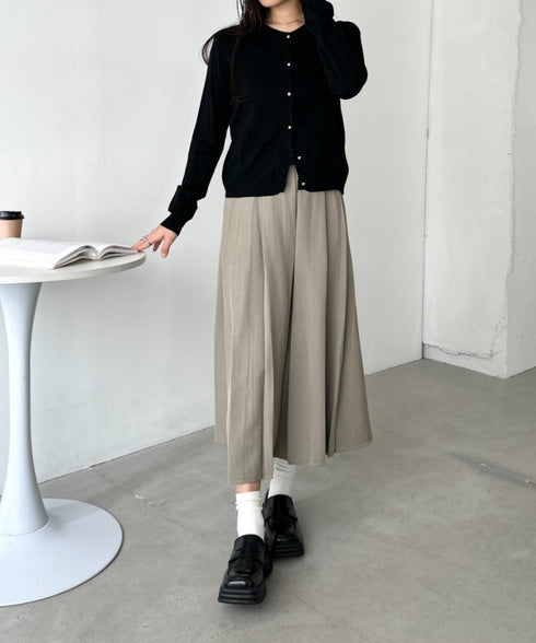 プリーツミディスカート | CL2253018 | ベージュ