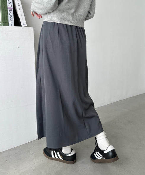 プリーツミディスカート | CL2253018 | グレー