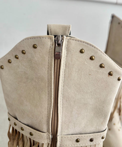 フリンジウエスタンブーツ | SL3256080 | アイボリー