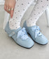 サテンリボンレースアップフラットシューズ | SL3256081 | ライトブルー