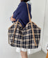 ロングハンドルチェックショルダーバッグ | SL1256082 | ネイビー
