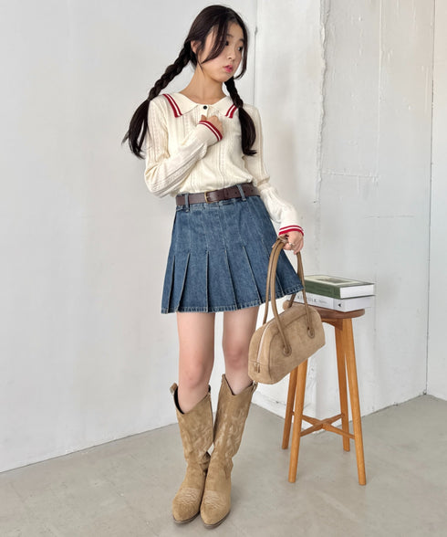 ライン長袖ポロシャツ | SL2253026 | アイボリー