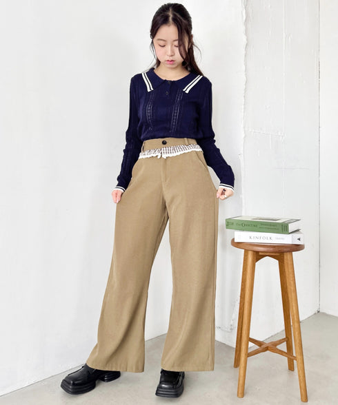 ライン長袖ポロシャツ | SL2253026 | ネイビー