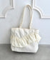 ジップ開閉フリルトートバッグ | LO1256038 | アイボリー