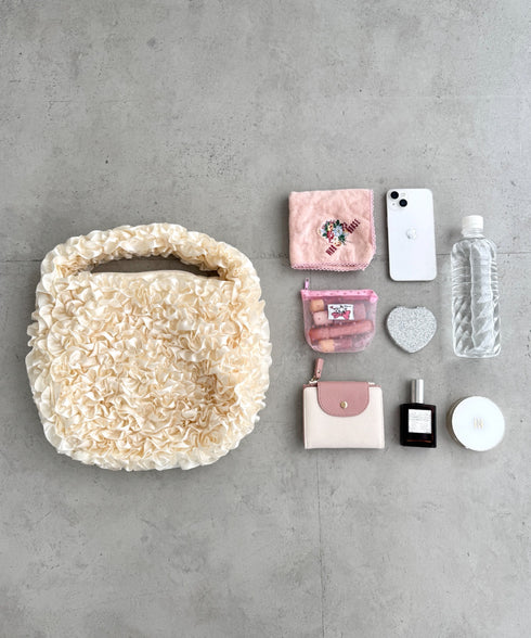 サテンフリルバッグ | LO1256040 | ホワイト