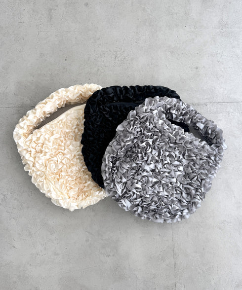 サテンフリルバッグ | LO1256040 | グレー