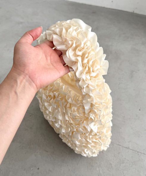 サテンフリルバッグ | LO1256040 | ホワイト